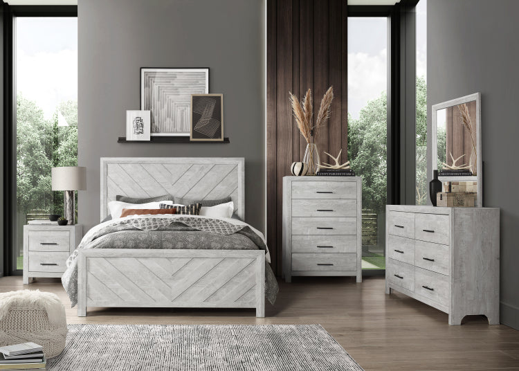 Denver Modern Style Full Bed Made With Wood In Natural Nj Inventory