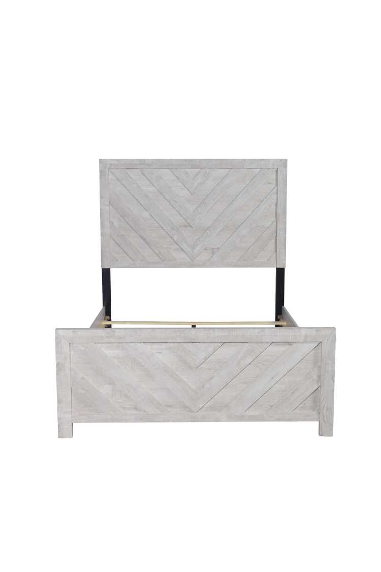Denver Full 4Pc Modern Style Storage Bedroom Set Made With Wood In Natural Nj Inventory
