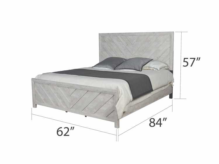 Denver Modern Style Queen Bed Made With Wood In Natural Nj Inventory