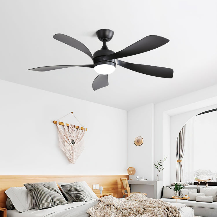 52 Inch Modern With 3 Color Dimmable 5 Abs Blades Remote Control Reversible Dc Motor With Led Light