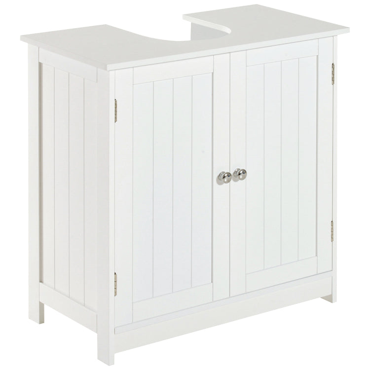 24 Pedestal Sink Bathroom Vanity Cabinet White