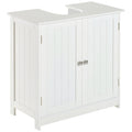 24 Pedestal Sink Bathroom Vanity Cabinet White