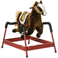 Kids Spring Rocking Horse, Ride On Horse For Girls And Boys With Animal Sounds, Plush Horse Ride On With Soft Feel, Interactive Toy For Kids
