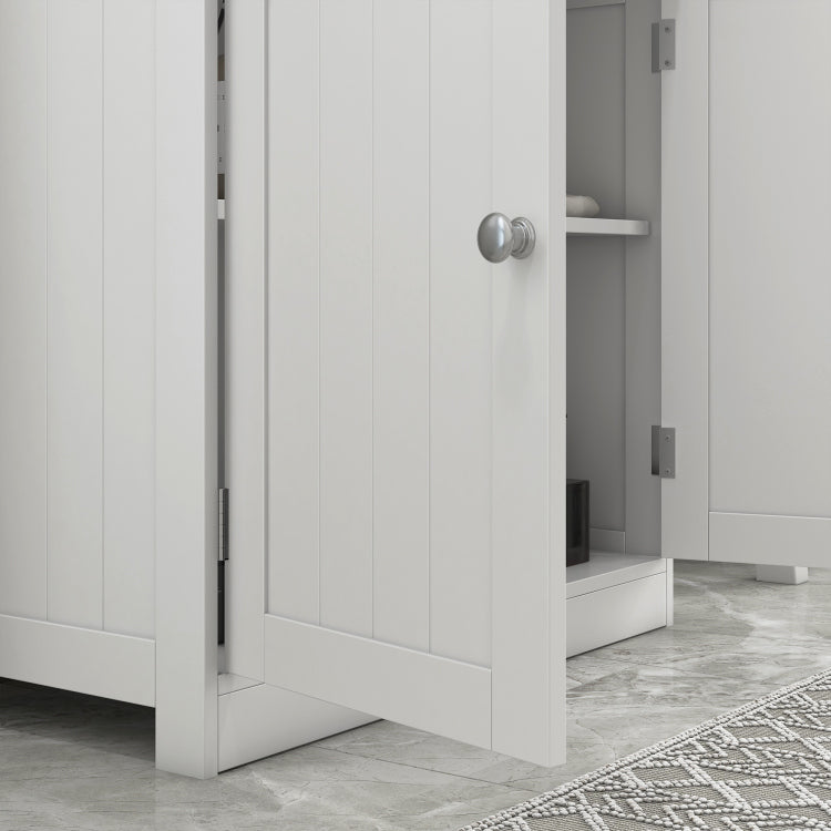 24 Pedestal Sink Bathroom Vanity Cabinet White