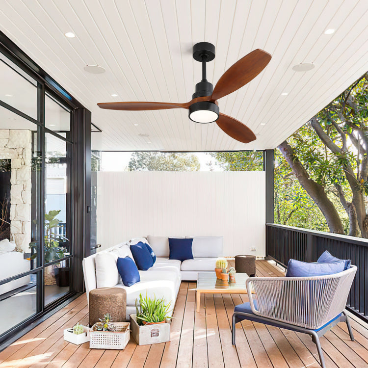 52 Inch Integrated Led Indoor Low Profile And Remote Control For Patio Living Room