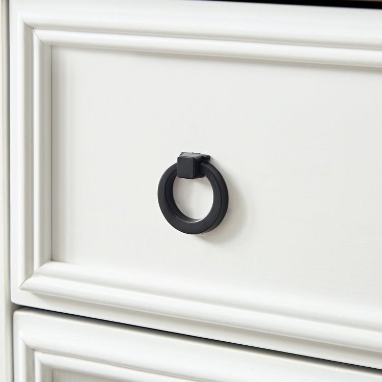 Modern 6 Drawer Dresser, Dressers For Bedroom, Tall Chest Of Drawers Closet Organizers & Storage Clothes Easy Pull Handle, Textured Borders Living Room, Hallway,L 29.53''*W15.75''*H48.03''White
