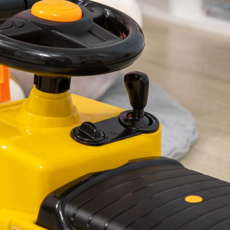 Sit And Scoot Ride On Toy With Forklift Operation, Construction Toys For Kids With Under Seat Storage, Forklift Toy For 3 Year Old Boys & Girls, Imagination Toys