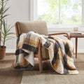 Faux Mohair To Sherpa Throw