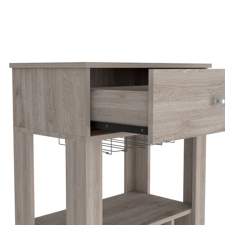 Margh Bar Cart Drawer, Light Gray