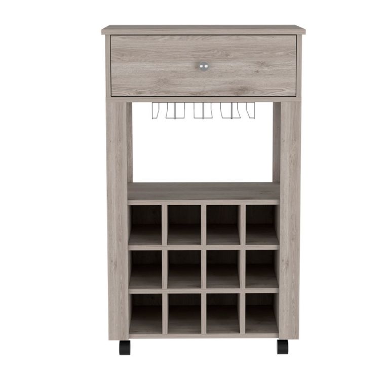 Margh Bar Cart Drawer, Light Gray