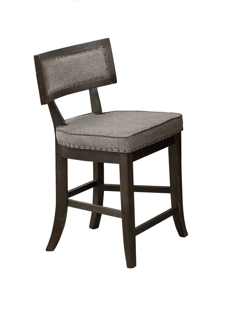 Dining Room Furniture Counter Height Dining Table W Butterfly Leaf Rustic Espresso Storage Base 7Pc Dining Set 6X High Chairs Unique Design Back