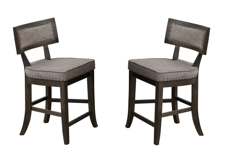 Dining Room Furniture Counter Height Dining Table W Butterfly Leaf Rustic Espresso Storage Base 7Pc Dining Set 6X High Chairs Unique Design Back