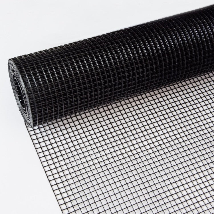 48 Inch 50 Ft Black Vinyl Coated Hardware Cloth, 19 Gauge 1 2 Inch Black Pvc Hardware Cloth, Black Welded Wire Fence Supports Poultry Netting Cage Home Improvement And Chicken Coop