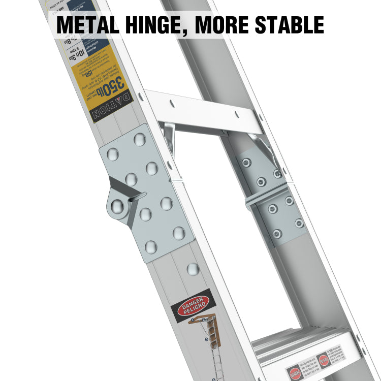 Aluminum Attic Ladder 350 Pound Capacity 22 1 2" X 54" Opening 7 10Ft Ceiling