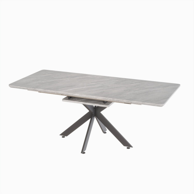 62.4" Extendable 78.15" Dining Table Set For 6 8 Person For Dining Room,C Shaped Tube Soft Padded Armless Dining Chair And Very Large Dining Room Table Kitchen Table Chair Set With Metal Legs