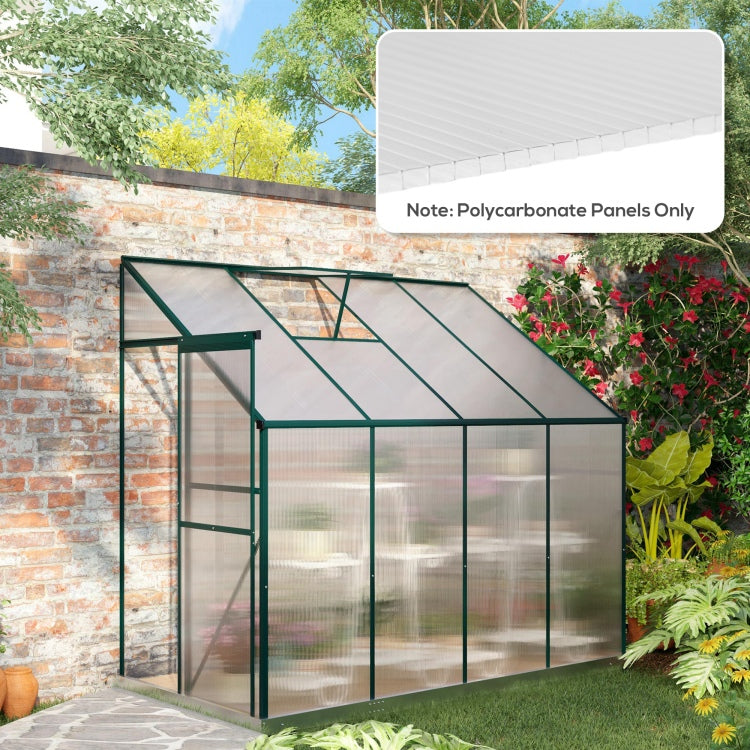 Outsunny 14 Piece Pack Of Polycarbonate Greenhouse Panels, 4' X 2' X 0.16" Twin Wall Polycarbonate Panels, Waterproof And Uv Protected Plastic Sheets, Clear