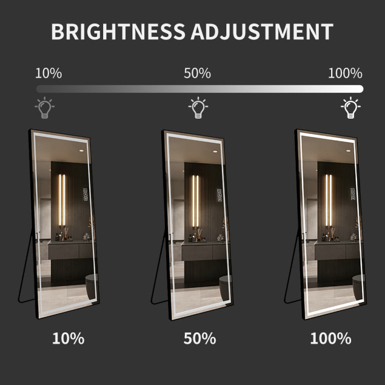 Led Mirror Full Length Mirror With Lights Wide Standing Tall Full Size Mirror For Bedroom Giant Full Body Mirror Large Floor Mirror With Lights Stand Up Dressing Big Lighted Mirror