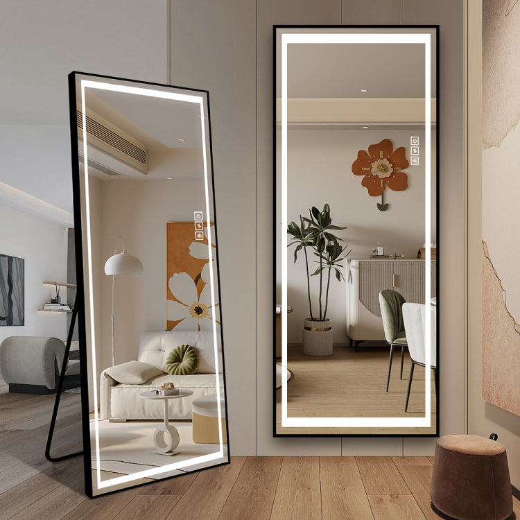 Led Mirror Full Length Mirror With Lights Wide Standing Tall Full Size Mirror For Bedroom Giant Full Body Mirror Large Floor Mirror With Lights Stand Up Dressing Big Lighted Mirror