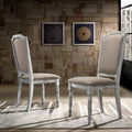 Iris Turned Leg Wood Dining Chair Set Of 2
