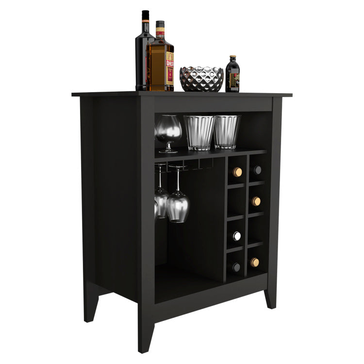 Mojito Bar Cabinet, One Open Drawer, One Open Shelf, Black
