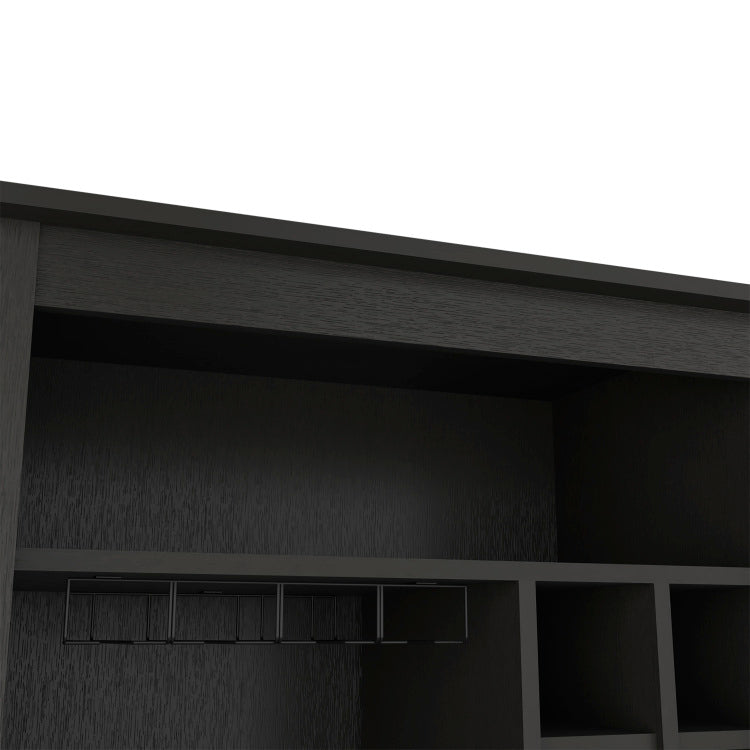 Mojito Bar Cabinet, One Open Drawer, One Open Shelf, Black