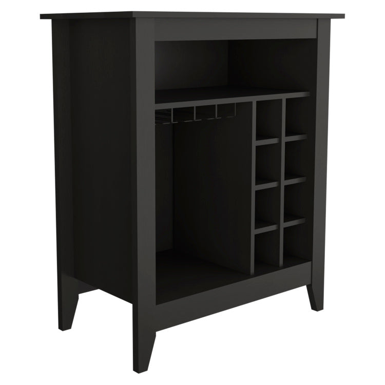 Mojito Bar Cabinet, One Open Drawer, One Open Shelf, Black