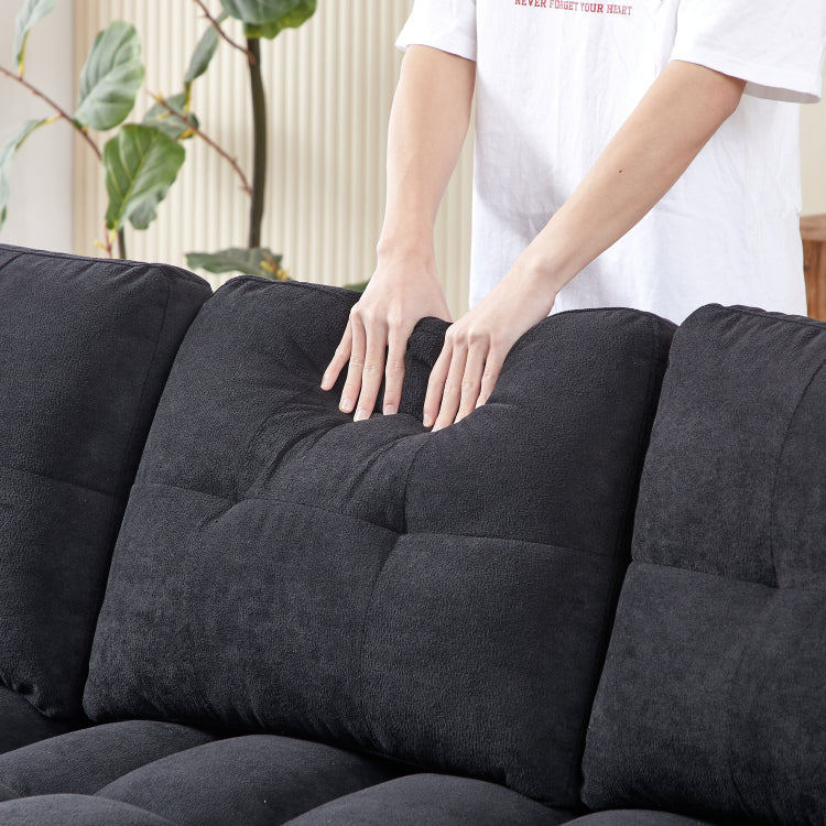 78.75" Reclining Sofa, Pull Out Sofa Bed With Usb And Tape C Charging Ports, L Shaped Sectional Sofa With Reclining Storage And Arm Side Organizer Pocket Features, Living Room Comfort Sofa