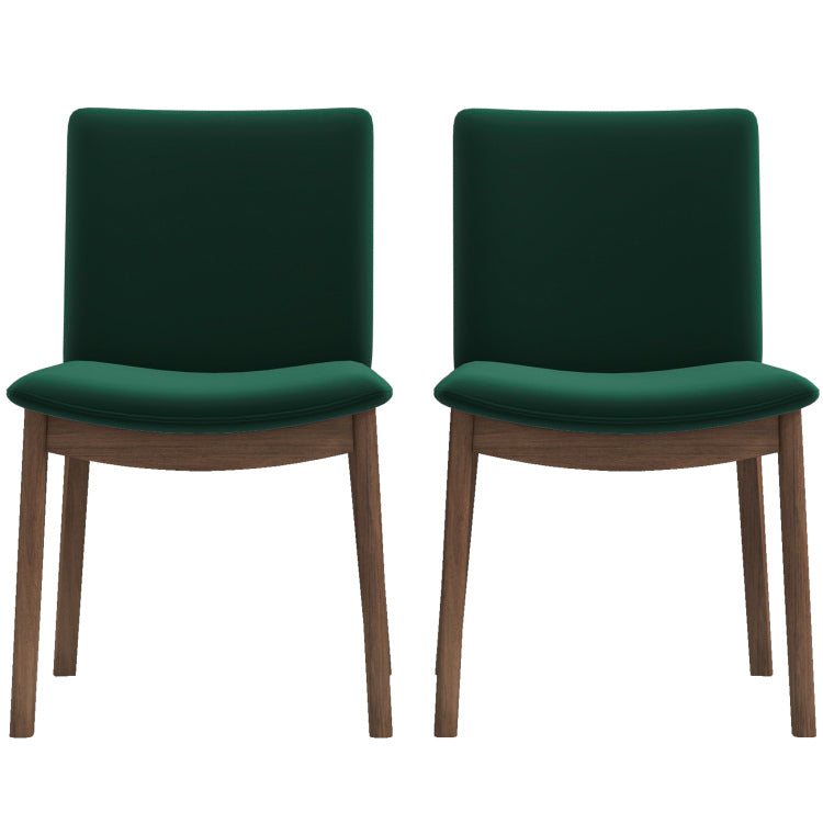 Laura Mid Century Modern Solid Wood Dining Chair Set Of 2