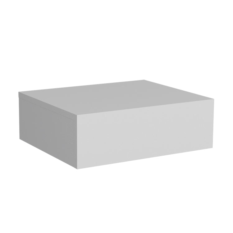 Floating Nightstand 5"H, Modern Wall Mounted Bedside Shelf With Drawer, White