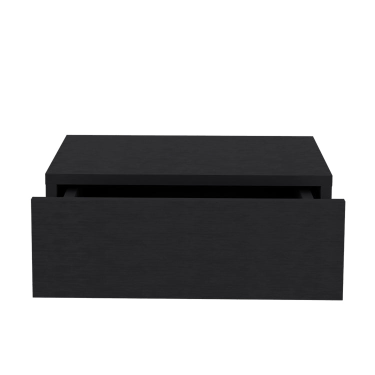 Floating Nightstand 5"H, Modern Wall Mounted Bedside Shelf With Drawer, Black