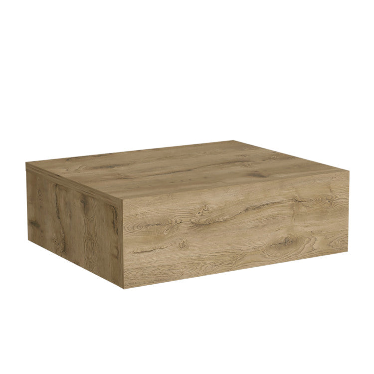 Floating Nightstand 5"H, Modern Wall Mounted Bedside Shelf With Drawer, Macadamia