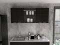 Yuma 150" Wall Cabinet, Two Close Cabinets, Two Open Shelves