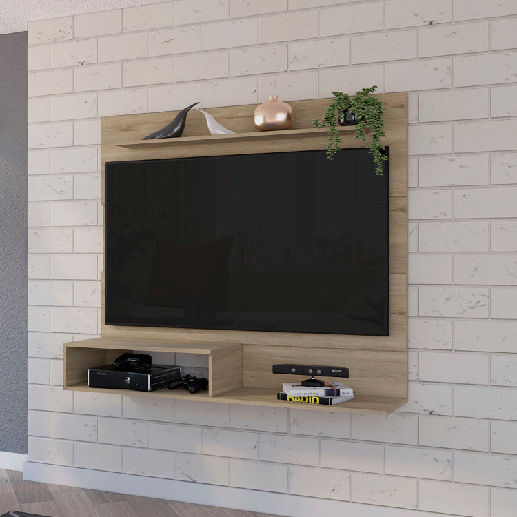Cabos Floating Entertainment Center For Tv S Up 55", One Upper Shelf, Two Shelves