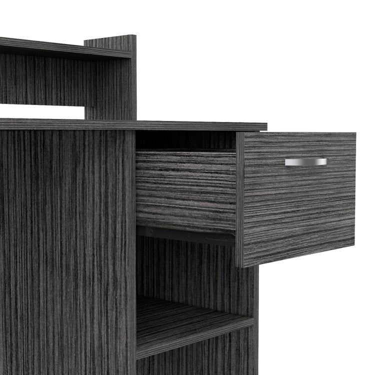 Charlotte Computer Desk With 2 Storage Shelves And Drawer
