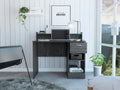 Charlotte Computer Desk With 2 Storage Shelves And Drawer