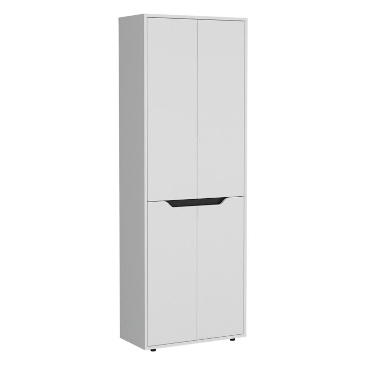 Herrin Storage Cabinet Kitchen Pantry With Four Doors And And Five Interior Shelves