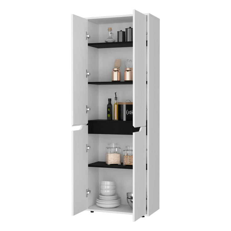 White 5 Shelf Kitchen Pantry