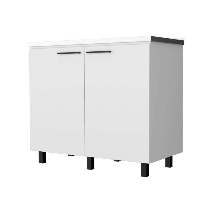 White 2 Utility Sink And Cabinet