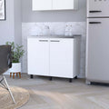 White 2 Utility Sink And Cabinet