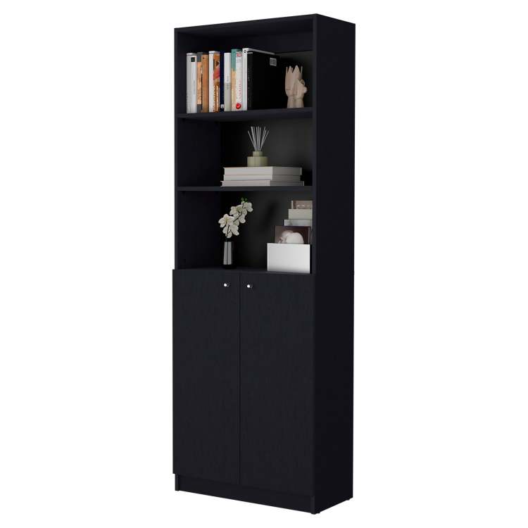 Wenge 2 Door Bookcase
