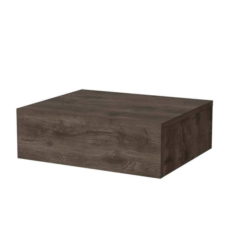 Dark Brown Wall Mounted Floating Nightstand