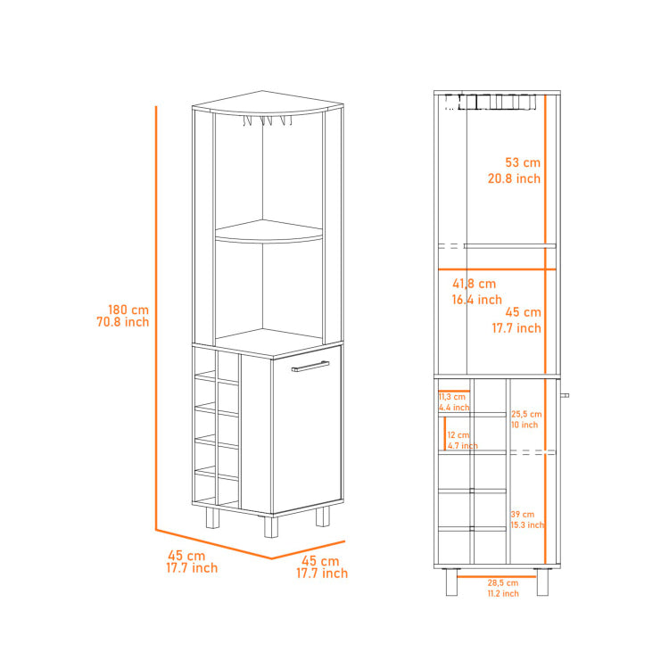 Leah Corner Bar Cabinet