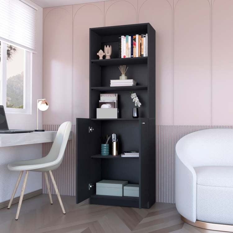 Wenge 2 Door Bookcase