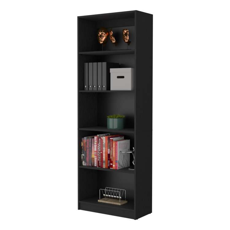 Wenge 5 Shelf Bookcase