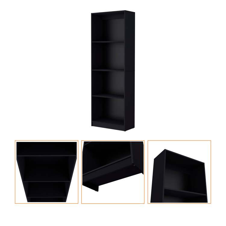 Wenge Tier Storage Shelves Bookcase