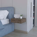 Dark Brown Wall Mounted Floating Nightstand