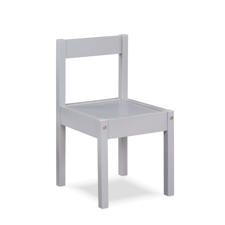 Gibson 3 Piece Dry Erase Kids Table & Two Chair Set, Gray