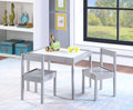 Gibson 3 Piece Dry Erase Kids Table & Two Chair Set, Gray