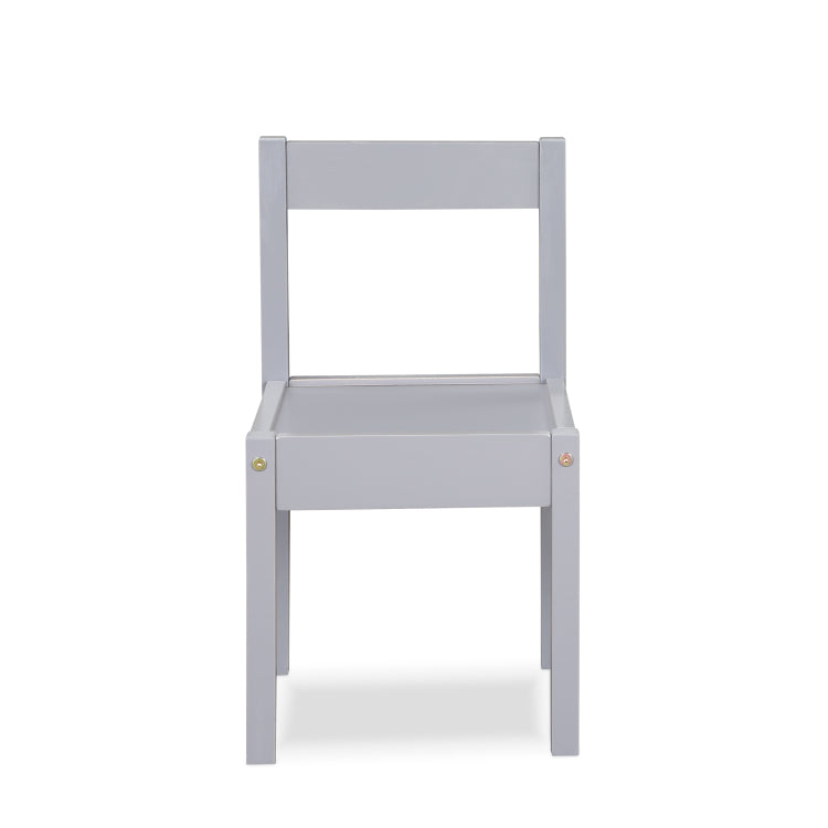 Gibson 3 Piece Dry Erase Kids Table & Two Chair Set, Gray