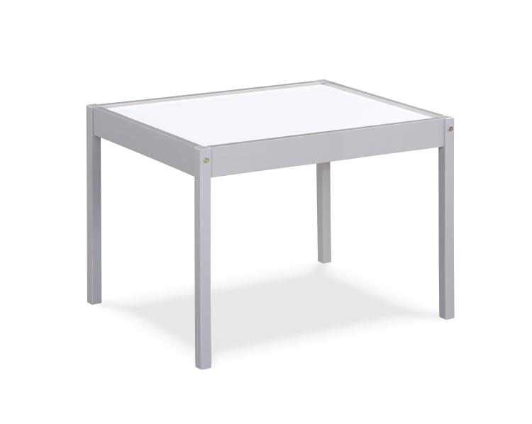 Gibson 3 Piece Dry Erase Kids Table & Two Chair Set, Gray